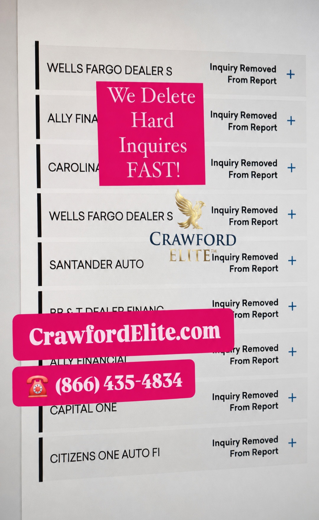 9 Hard Inquiries Removed — Hard Inquiries Deleted